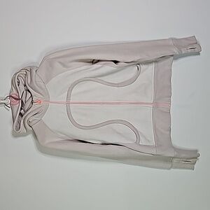 Women's Pink and Cream Hoodie